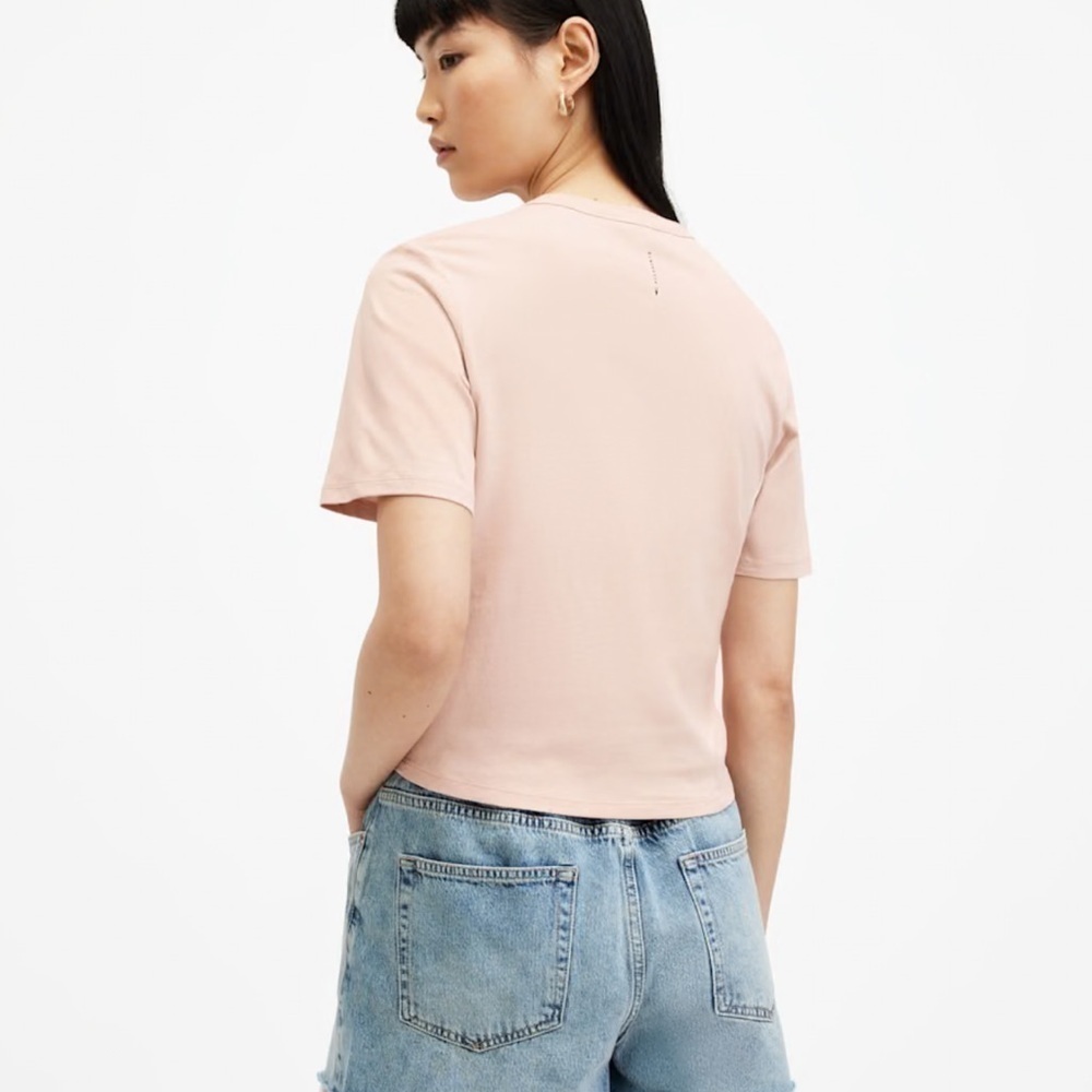 ALLSAINTS Gia Ribbed Long Sleeve T-Shirt - Picture 2 of 6